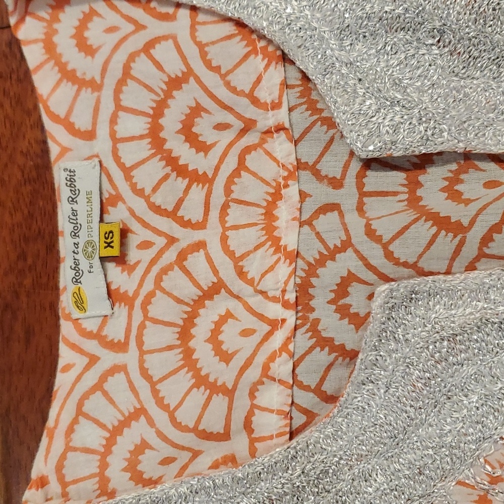 Roberta Roller Rabbit Embroidered Patterned Cotto… - image 2